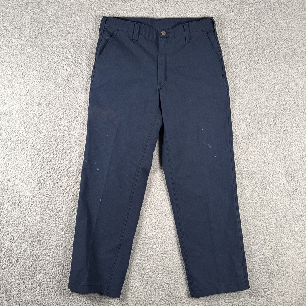 Workrite FR Pants Men 32x28 Navy Nomex Flame Resistant Work CAT 1 NFPA 2112 READ